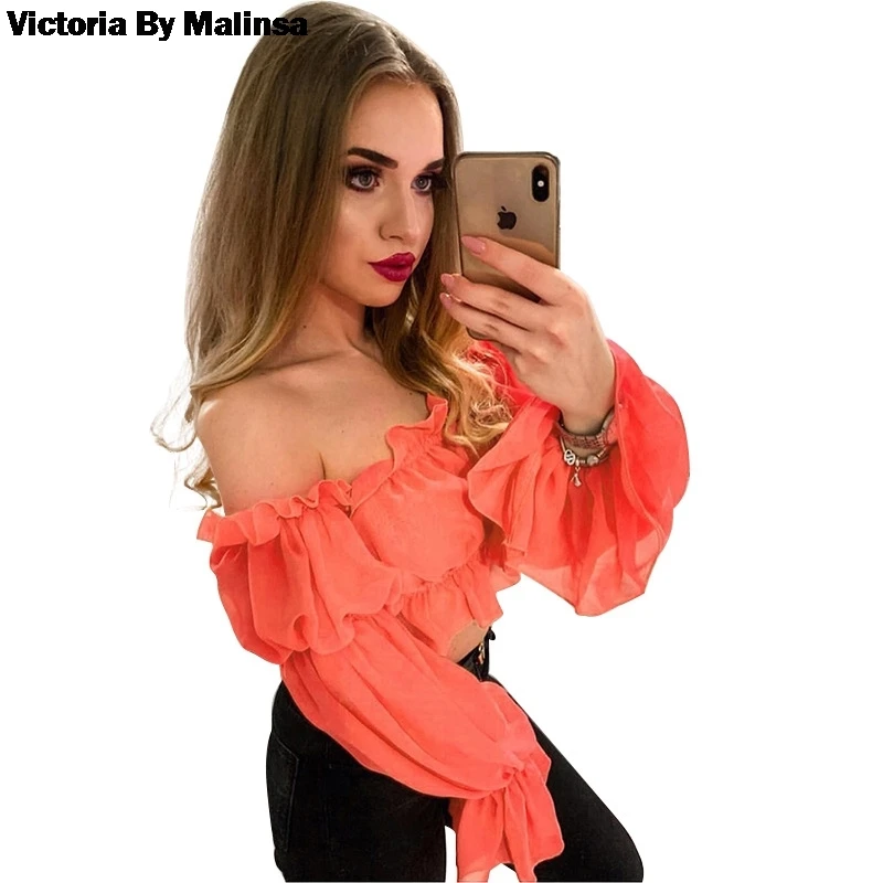Women tshirt Fashion office lady Party Neon Elegant tee casual tshirt Summer Sexy Secret Off Shoulde rrench Frill crop top
Women tshirt Fashion office lady Party Neon Elegant tee casual tshirt Summer Sexy Secret Off Shoulde rrench Frill crop top
