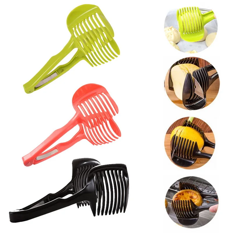 Hoomall Tomato Cutter Shreadders Lemon Clip Cutting Holder Tool Multifunctional Potato Slicer Round Slicer Kitchen Gadgets
Hoomall Tomato Cutter Shreadders Lemon Clip Cutting Holder Tool Multifunctional Potato Slicer Round Slicer Kitchen Gadgets