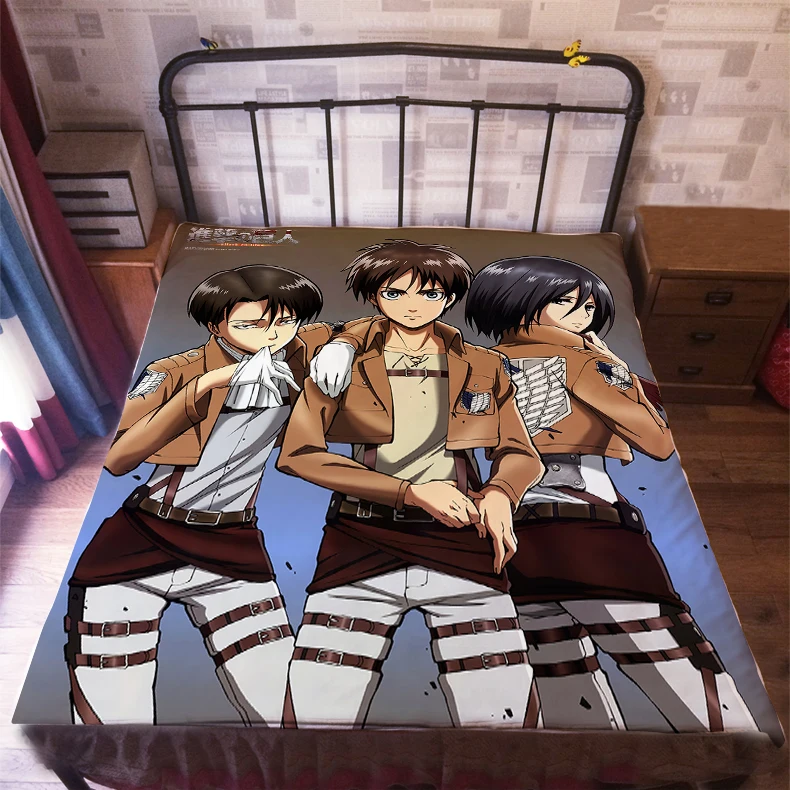 Anime Manga Shingeki no Kyojin Attack on Titan Bed Sheet 150*200cm Bedsheet 003
Anime Manga Shingeki no Kyojin Attack on Titan Bed Sheet 150*200cm Bedsheet 003