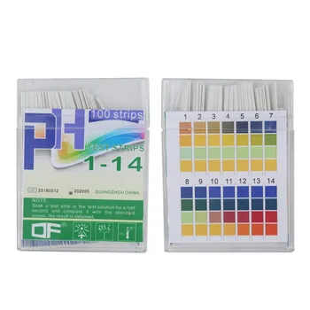 pH Alkaline Acid 1-14 Litmus Test Paper Strips Tester Indicator PH Partable 100 Strips/set PH Paper Meters 30%off
pH Alkaline Acid 1-14 Litmus Test Paper Strips Tester Indicator PH Partable 100 Strips/set PH Paper Meters 30%off
