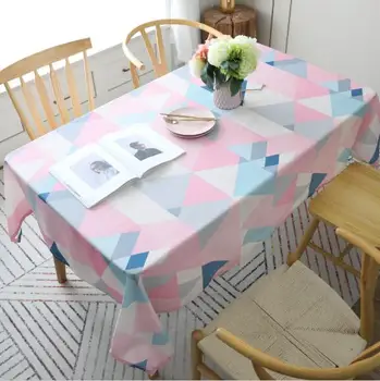 Ins Nordic Pink Anti-scalding Table Cloth Rectangular Home Kitchen Party Tablecloth Waterproof Geometric Table Cover Cotton
Ins Nordic Pink Anti-scalding Table Cloth Rectangular Home Kitchen Party Tablecloth Waterproof Geometric Table Cover Cotton