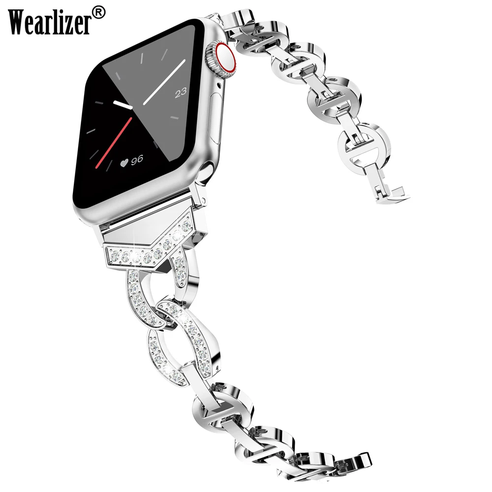 Luxury Stainless Steel Link Bracelet Band for Apple Watch Series 1 2 3 4 Band iwatch Stainless Steel Strap 42mm with Crystal
Luxury Stainless Steel Link Bracelet Band for Apple Watch Series 1 2 3 4 Band iwatch Stainless Steel Strap 42mm with Crystal