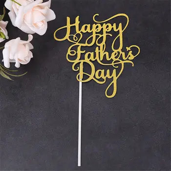 DIY Happy Father 's Day Handmade Cake Toppers Gold Glitter Cupcake Party Cake Decoration Supplies Thanksgiving Gifts
DIY Happy Father 's Day Handmade Cake Toppers Gold Glitter Cupcake Party Cake Decoration Supplies Thanksgiving Gifts