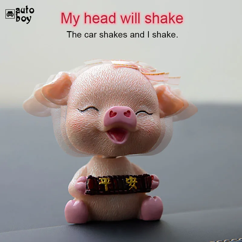 Shake The Fashion doll head car decoration pig shaking head car decoration car interior decoration
Shake The Fashion doll head car decoration pig shaking head car decoration car interior decoration