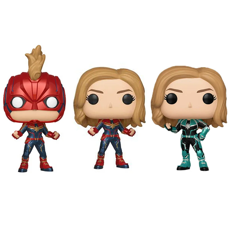 FUNKO POP Marvel Avengers captain Marvel three styles with box PVC Action Figure Collected Model Toy for Children Christmas gift
FUNKO POP Marvel Avengers captain Marvel three styles with box PVC Action Figure Collected Model Toy for Children Christmas gift