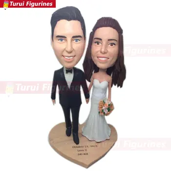 Custom Personalized Wedding Cake Topper Bobble Head Clay Figurine Based on Customers' Photos Wedding Valentine Gifts Valentine C
Custom Personalized Wedding Cake Topper Bobble Head Clay Figurine Based on Customers' Photos Wedding Valentine Gifts Valentine C