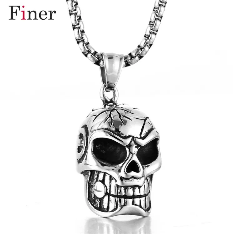 Men's Stainless Steel Pendant Necklace Colour Gothic Punk Skull Black Tone Necklace Pendant Mens Boys Jewelry
Men's Stainless Steel Pendant Necklace Colour Gothic Punk Skull Black Tone Necklace Pendant Mens Boys Jewelry