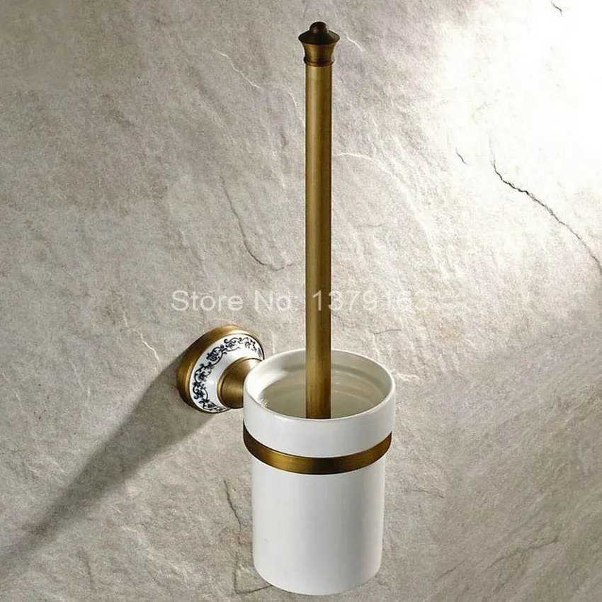 Vintage Retro Antique Brass Wall Mounted Toilet Brush & Holder Set White Brush Ceramic Cup Bathroom Accessory aba406
Vintage Retro Antique Brass Wall Mounted Toilet Brush & Holder Set White Brush Ceramic Cup Bathroom Accessory aba406