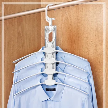 Creative 8pcs Collapsible Hangers Home Storage Organization Wardrobe Save Space Organization Frame 360 Degree Rotation Rack
Creative 8pcs Collapsible Hangers Home Storage Organization Wardrobe Save Space Organization Frame 360 Degree Rotation Rack