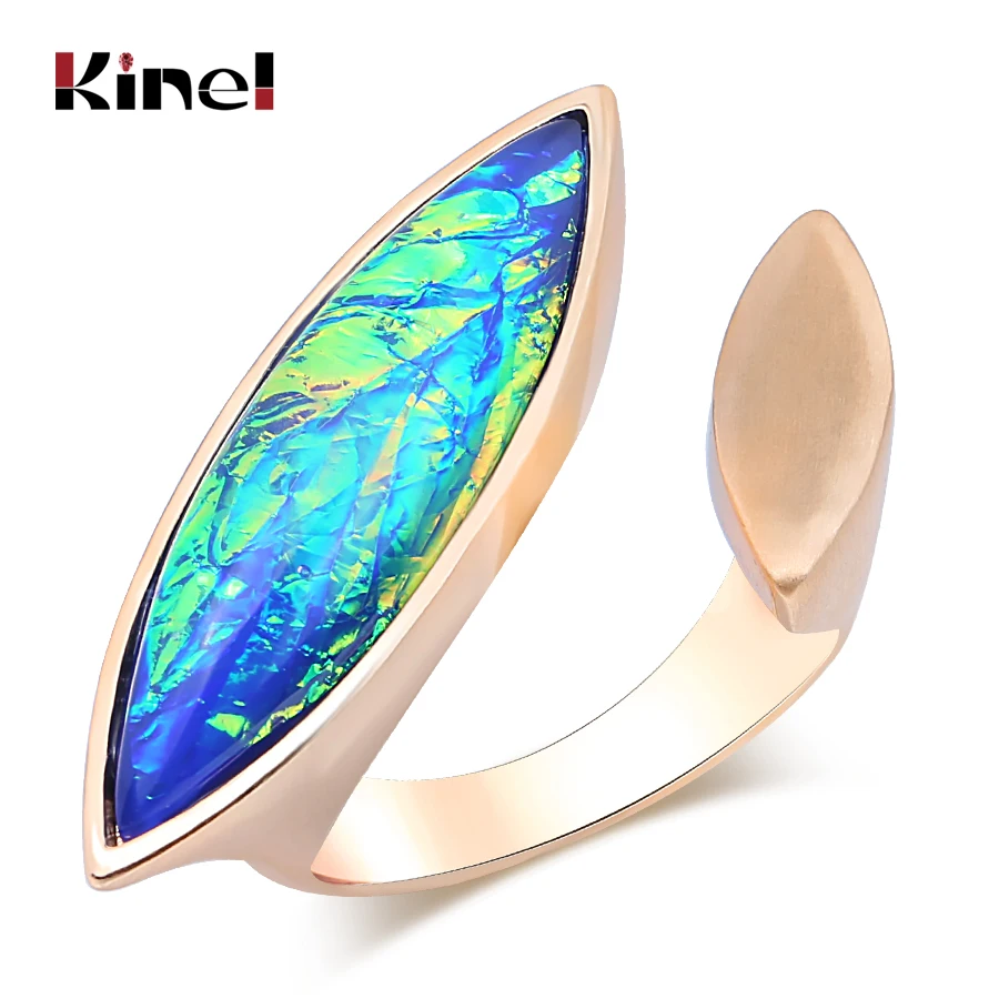 Kinel Exaggerated Vintage Rings For Woman Fashion Gold Colored Stone Adjustable Big Finger Ring Original Design Jewelry
Kinel Exaggerated Vintage Rings For Woman Fashion Gold Colored Stone Adjustable Big Finger Ring Original Design Jewelry