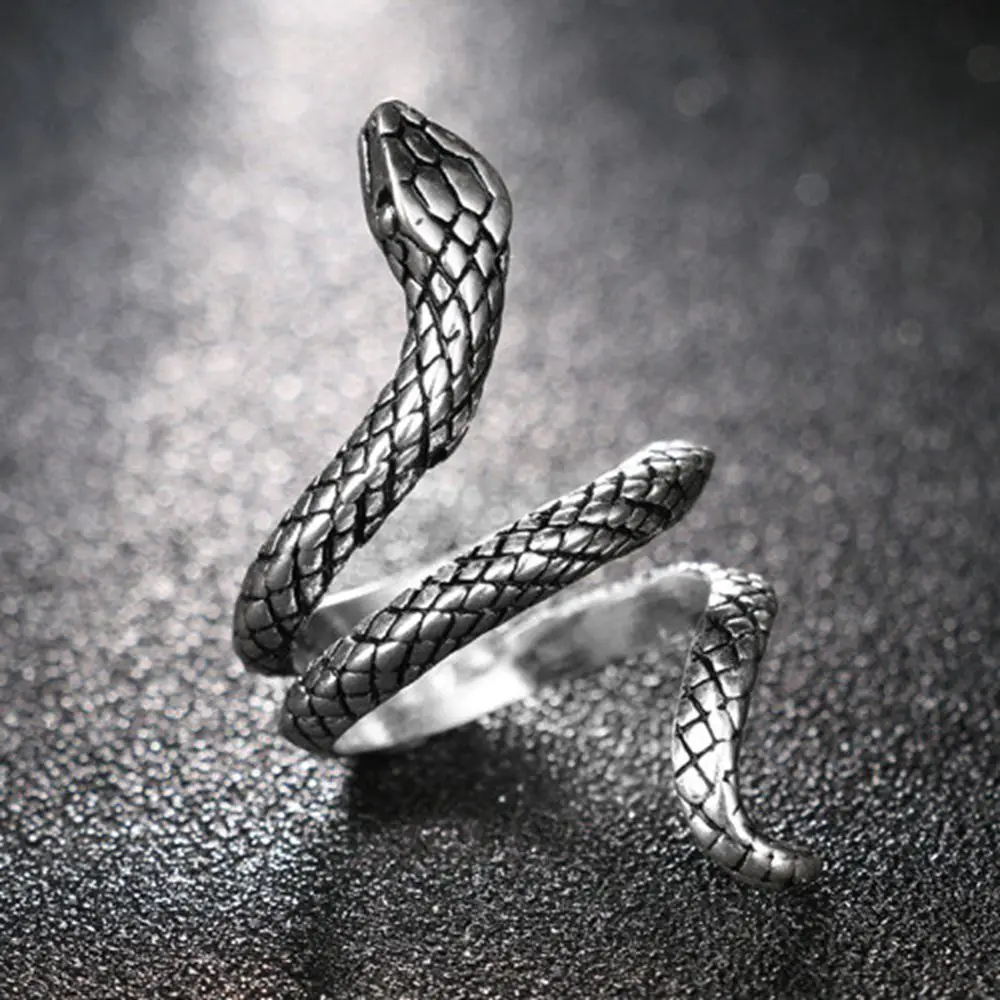 1 Piece Size 7-10 Fashion Snake Rings For Women Plating Silver Heavy Metals Punk Rock Ring Vintage Animal Jewelry
1 Piece Size 7-10 Fashion Snake Rings For Women Plating Silver Heavy Metals Punk Rock Ring Vintage Animal Jewelry