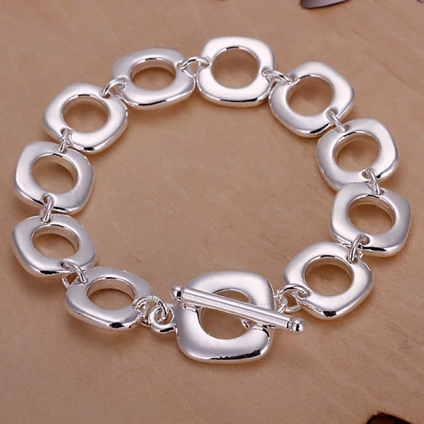 fashion design popular Gifts for women Men Silver color Jewelry high quality Bracelets factory price free shipping H106
fashion design popular Gifts for women Men Silver color Jewelry high quality Bracelets factory price free shipping H106