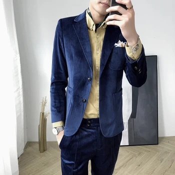 Green Corduroy Suits Mens Blue Tuxedo 2018 Winter Mens Suits with Pants Ropa Hombre Elegante Fashion Designer Smoking Para Noivo
Green Corduroy Suits Mens Blue Tuxedo 2018 Winter Mens Suits with Pants Ropa Hombre Elegante Fashion Designer Smoking Para Noivo
