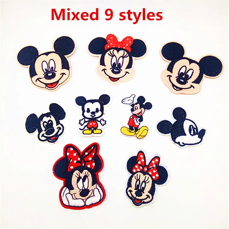 9Pcs Minnie Mickey Series Patches DIY Clothing Sewing Fabric Motif Stripes Clothes Stickers Iron On Patches Garment Deco Badges
9Pcs Minnie Mickey Series Patches DIY Clothing Sewing Fabric Motif Stripes Clothes Stickers Iron On Patches Garment Deco Badges