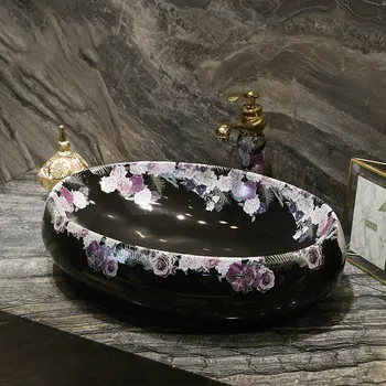 Ceramic Washbasin Art Basin Washbasin Oval Washbasin Household Basin Simple Table Basin sink bowl ceramic Wash basin sink
Ceramic Washbasin Art Basin Washbasin Oval Washbasin Household Basin Simple Table Basin sink bowl ceramic Wash basin sink