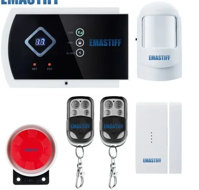 Voice prompt Wireless/Wired SMS GSM Alarm System Home auto security Systems with PIR/Door Alarm Sensor APP control device kit
Voice prompt Wireless/Wired SMS GSM Alarm System Home auto security Systems with PIR/Door Alarm Sensor APP control device kit