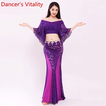 New Belly Indian Oriental Dance Wear Women Batwing Sleeves Top Lace Modal Splicing Skirt Practice Performance Competition Suit
New Belly Indian Oriental Dance Wear Women Batwing Sleeves Top Lace Modal Splicing Skirt Practice Performance Competition Suit