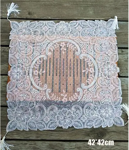 Luxury Lace sequin Placemat coffee Embroidery Table place Mat cloth Doily Cup tea dining Coaster mug wedding drink Pad kitchen
Luxury Lace sequin Placemat coffee Embroidery Table place Mat cloth Doily Cup tea dining Coaster mug wedding drink Pad kitchen