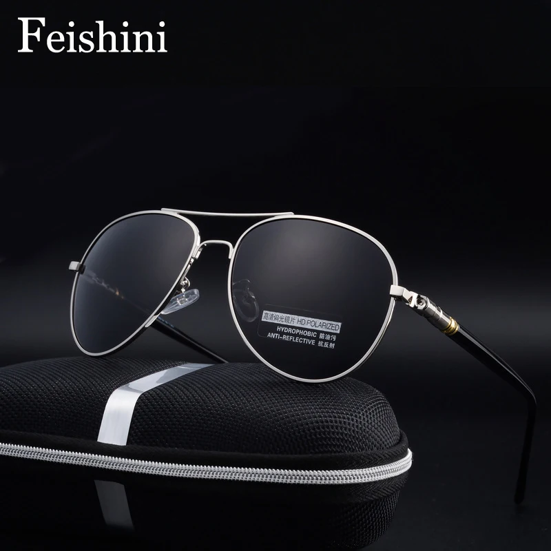 FEISHINI 209 High Quality Stainless Steel HD Anti-Reflective Brand Pilots Sunglasses Men Polarized Driving Oculos
FEISHINI 209 High Quality Stainless Steel HD Anti-Reflective Brand Pilots Sunglasses Men Polarized Driving Oculos
