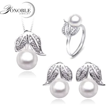Wedding 925 Silver Natural pearl jewelry women,White Beautiful Real Pearl Necklace Earring sets girlfriend birthday gift
Wedding 925 Silver Natural pearl jewelry women,White Beautiful Real Pearl Necklace Earring sets girlfriend birthday gift
