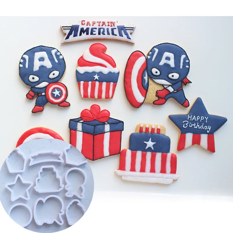1 set 8pc NEW super hero logo fondant molds cutters embosser Sugar craft moulds Cake dessert Decorating DIY tools LIXYMO
1 set 8pc NEW super hero logo fondant molds cutters embosser Sugar craft moulds Cake dessert Decorating DIY tools LIXYMO