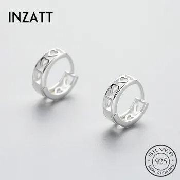 INZATT Real 925 Sterling Silver Hoop Earrings Cute Heart Pattern Trendy For Samll Women Accessories Jewelry For Girlfriend Gift
INZATT Real 925 Sterling Silver Hoop Earrings Cute Heart Pattern Trendy For Samll Women Accessories Jewelry For Girlfriend Gift