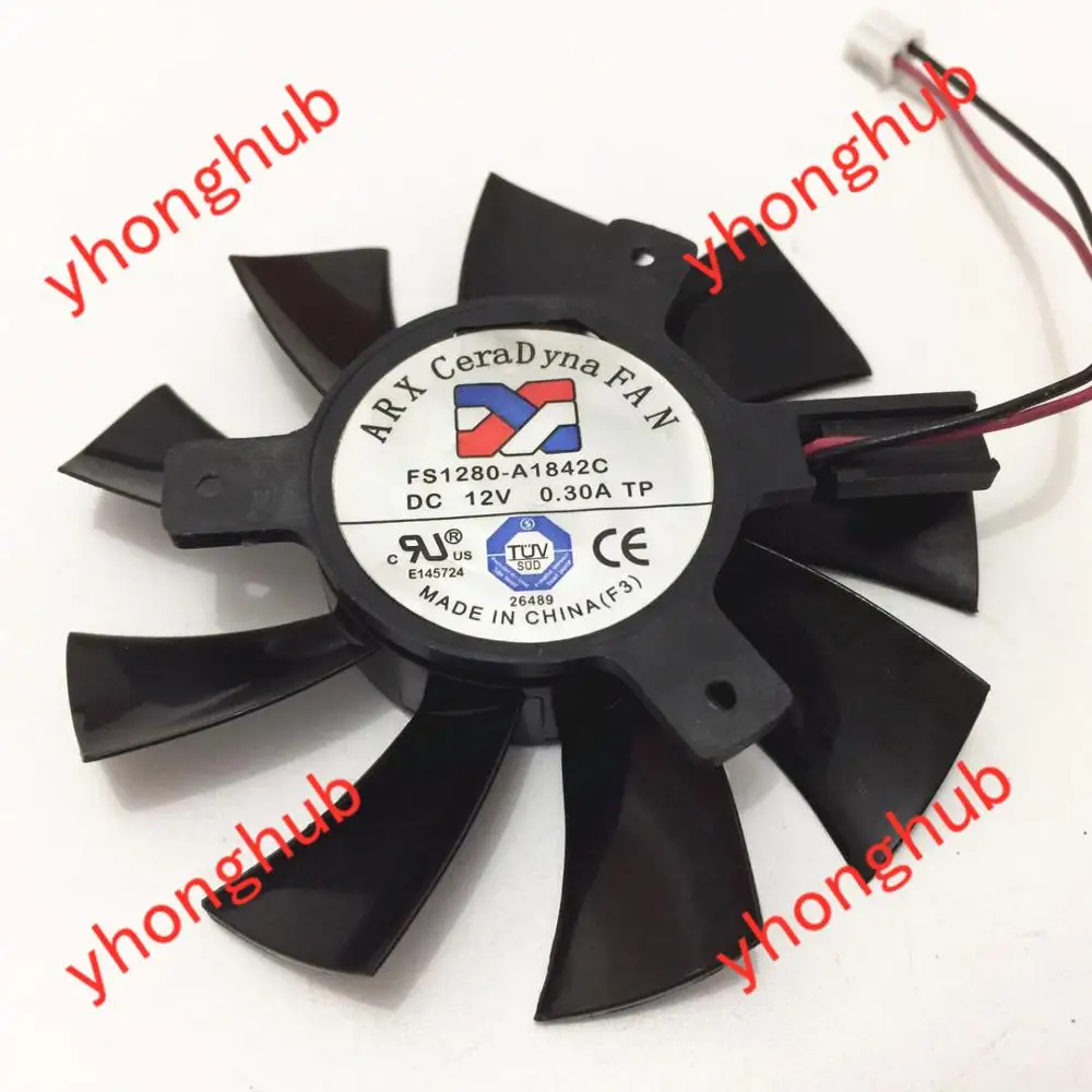 Emacro For ARX FS1280-A1842C DC 12V Dia. 75mm C.T.C 40mm 2-Wire Server Frameless Fan
Emacro For ARX FS1280-A1842C DC 12V Dia. 75mm C.T.C 40mm 2-Wire Server Frameless Fan