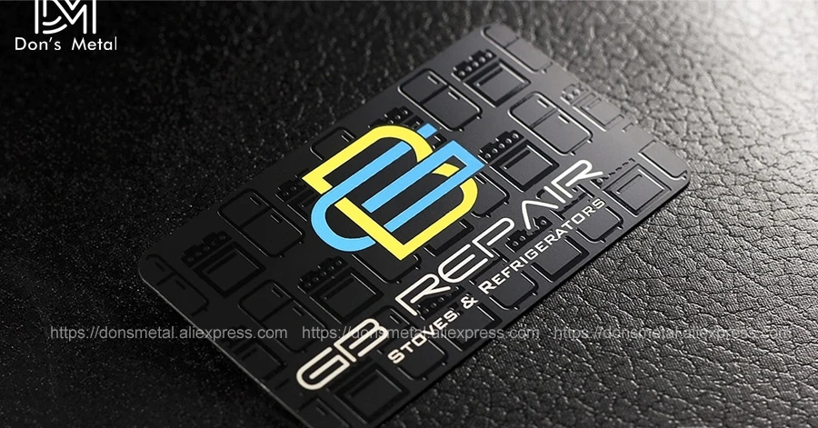 Dumb black metal card black metal business card creative  production high-grade metal membership card business card 