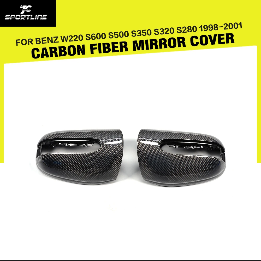 Carbon Fiber Side Rearview Mirror Cover Caps for Benz S-Class W220 S600 S500 S350 S320 S280 1998-2001 Replacement Style
Carbon Fiber Side Rearview Mirror Cover Caps for Benz S-Class W220 S600 S500 S350 S320 S280 1998-2001 Replacement Style