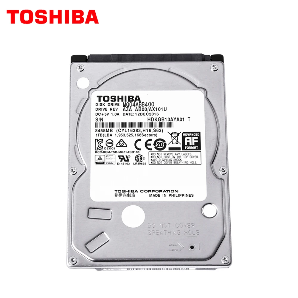 Ноутбук TOSHIBA 4 ТБ жесткий диск HDD HD 2 5 "5400 об/мин 128 М SATA2 оригинальный новый для