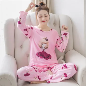 Womens Pajamas Sets 2018 Summer Cute Cartoon Pajama Sets Women Tee And Pants Sleepwear Spring Drawstring Casual Pajama Sets
Womens Pajamas Sets 2018 Summer Cute Cartoon Pajama Sets Women Tee And Pants Sleepwear Spring Drawstring Casual Pajama Sets