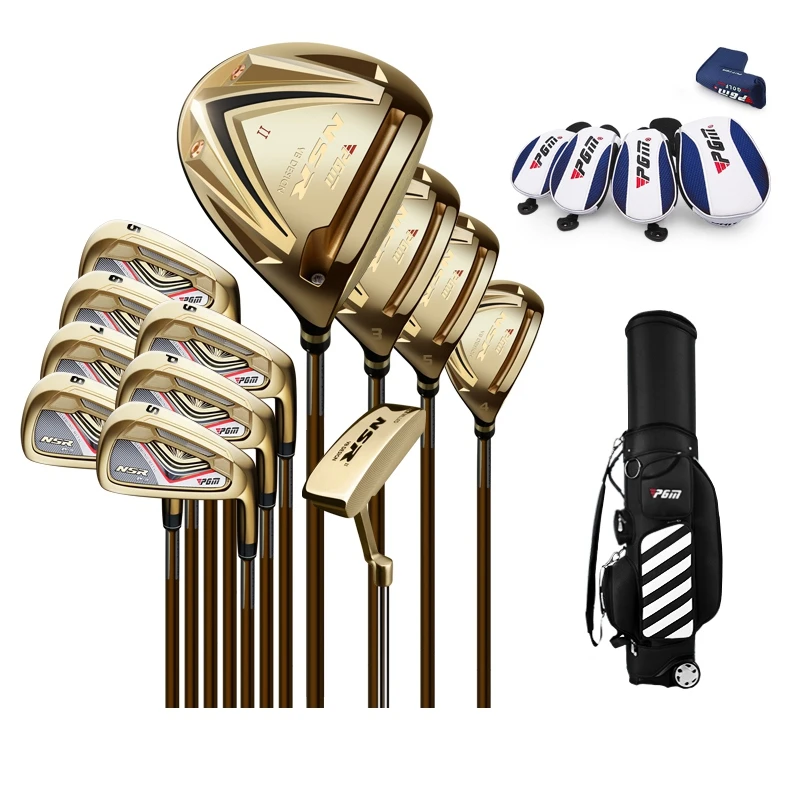 

brand PGM collections. 13 pics Luxury MENS golf clubs complete set carbon graphite shaft Titanium Alloy for Rod of Driver