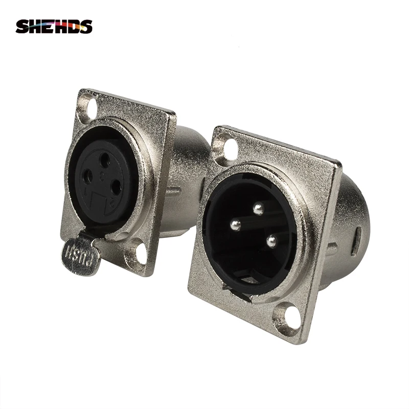 SHEHDS 2PCS/Lot Iron/Plastic DMX512 Plug 3 pin XLR Signal Socket panel Adapter Connector for DMX Cable stage lights DMX Controll
SHEHDS 2PCS/Lot Iron/Plastic DMX512 Plug 3 pin XLR Signal Socket panel Adapter Connector for DMX Cable stage lights DMX Controll