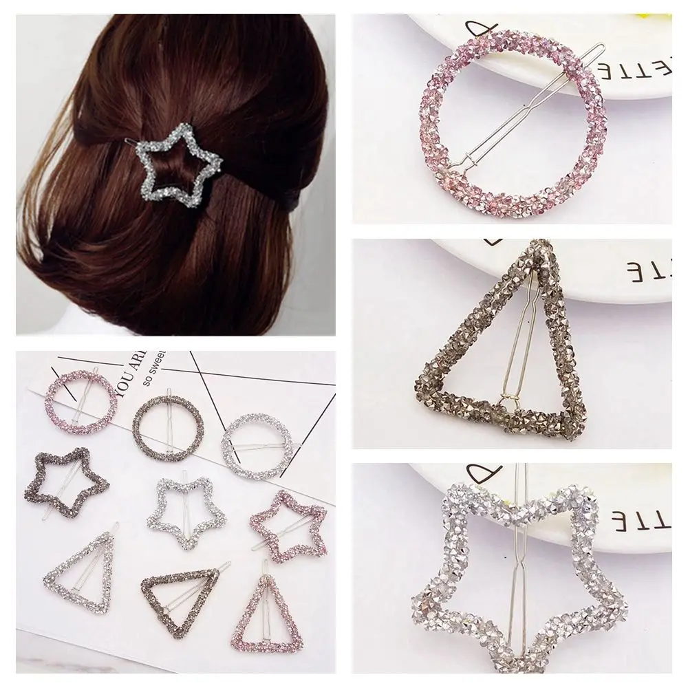 Hot Women Fashion Crystal Rhinestones Hairpins Stars Pentagram Hair Clips Girls Shinning Silver Barrettes Hair Accessories
Hot Women Fashion Crystal Rhinestones Hairpins Stars Pentagram Hair Clips Girls Shinning Silver Barrettes Hair Accessories