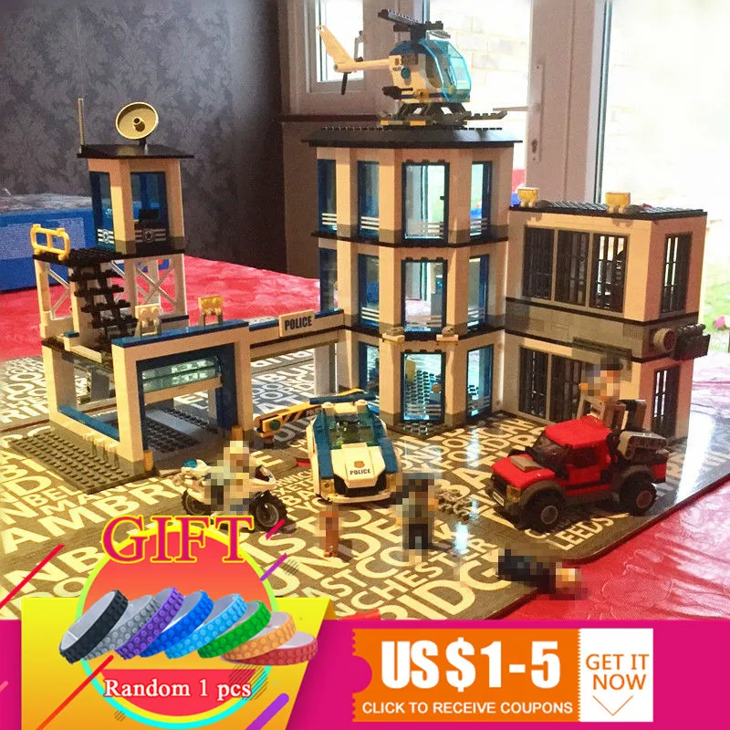 02020 965Pcs The City New Police Station Set Children DIY Educational Building Blocks Compatible with 60141 toys lepin
02020 965Pcs The City New Police Station Set Children DIY Educational Building Blocks Compatible with 60141 toys lepin