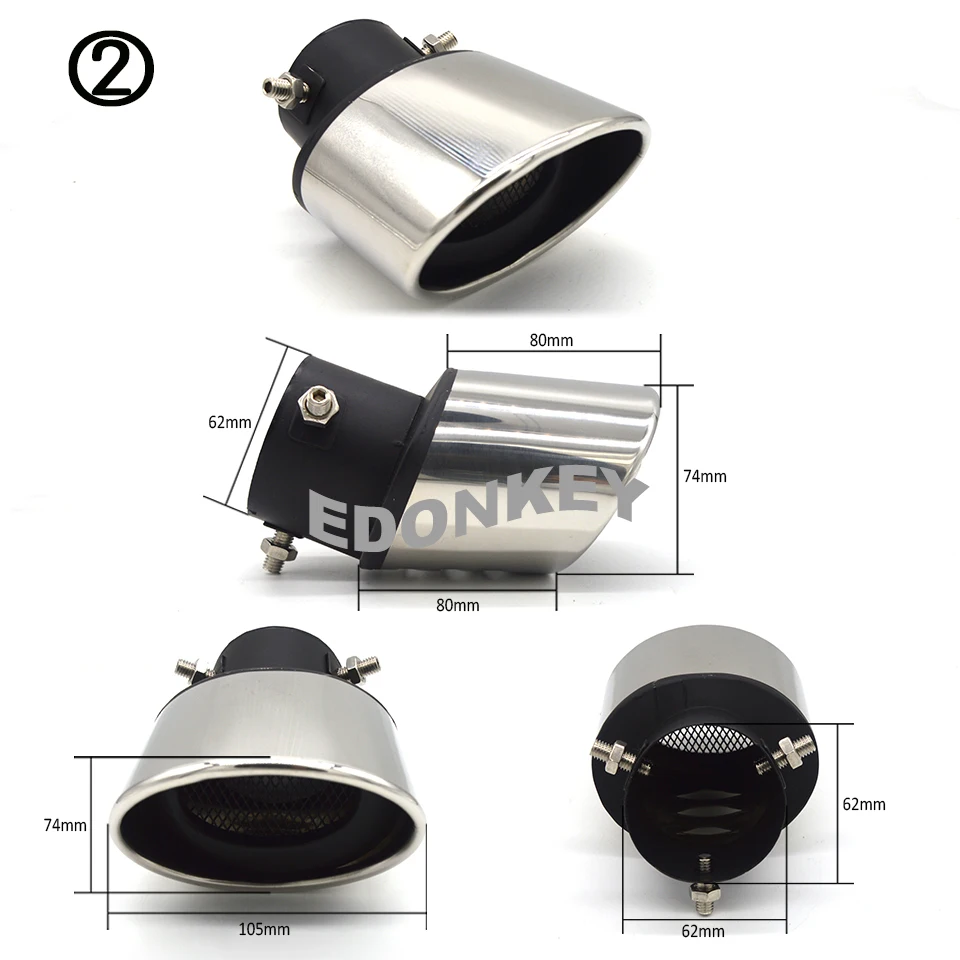 Car Auto Round Exhaust Muffler Tip Stainless Steel Pipe Chrome Trim Modified Car Rear Tail Throat Exhaust Liner
Car Auto Round Exhaust Muffler Tip Stainless Steel Pipe Chrome Trim Modified Car Rear Tail Throat Exhaust Liner