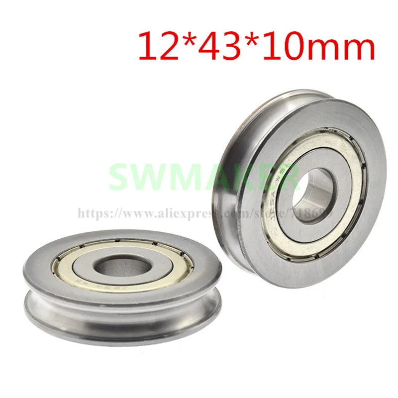 10pcs 12*43*10mm 6001 bearing pulley, guide wheel crane, U-groove 6mm track guide wheel
10pcs 12*43*10mm 6001 bearing pulley, guide wheel crane, U-groove 6mm track guide wheel