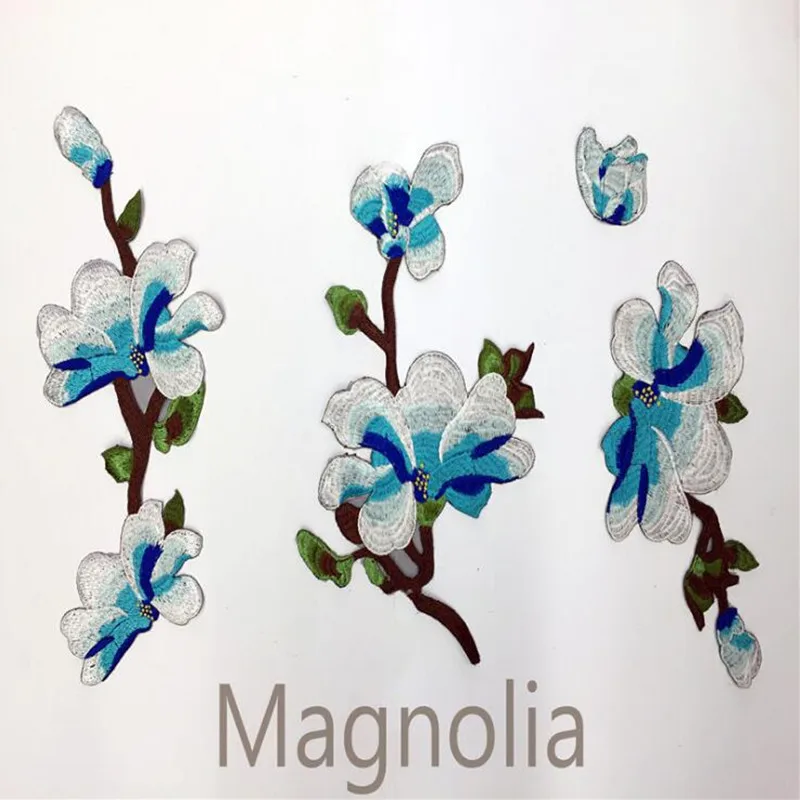 Cute Colorful Magnolia Applique Flowers Patch Embroidered Sew Iron on Clothes Bags Handmade DIY Craft Ornament Fabric Sticker
Cute Colorful Magnolia Applique Flowers Patch Embroidered Sew Iron on Clothes Bags Handmade DIY Craft Ornament Fabric Sticker