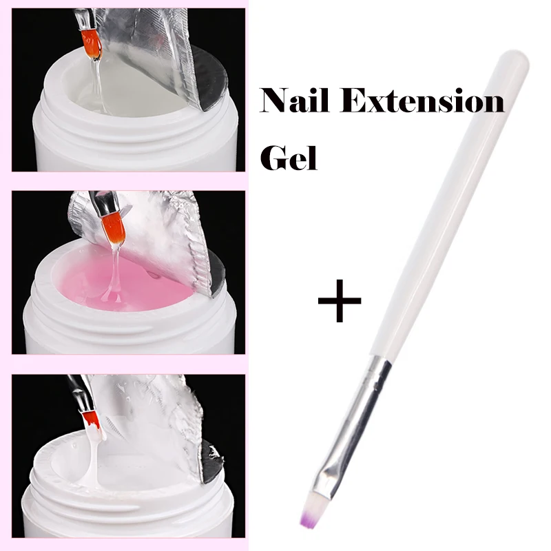 Nail Art Builder Gel With Brush For Nail Extensions Finger Extension UV Gel Polish Forms For Nail Extension Nail Art Varnish
Nail Art Builder Gel With Brush For Nail Extensions Finger Extension UV Gel Polish Forms For Nail Extension Nail Art Varnish
