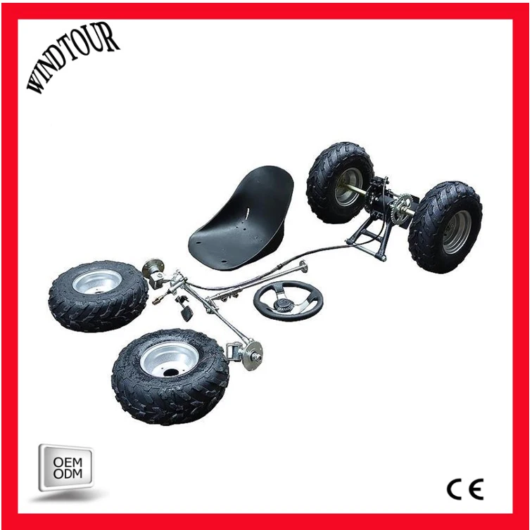 Go cart wheel and axle set