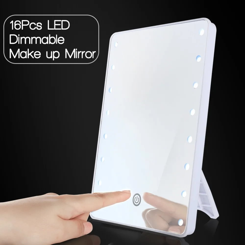 COSCELIA 2019 NEW Product 16 LEDs White Cosmetic Mirror With Touch Dimmer Switch Battery Operated For Tabletop Makeup Mirror
COSCELIA 2019 NEW Product 16 LEDs White Cosmetic Mirror With Touch Dimmer Switch Battery Operated For Tabletop Makeup Mirror