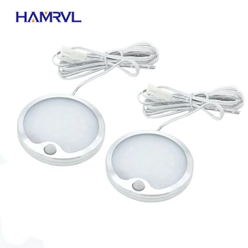 Pir motion sensor light 12v LED Under Cabinet Lighting Round Aluminum Kitchen PIR IR Infrared Human Induction Lamp 2pcs
Pir motion sensor light 12v LED Under Cabinet Lighting Round Aluminum Kitchen PIR IR Infrared Human Induction Lamp 2pcs