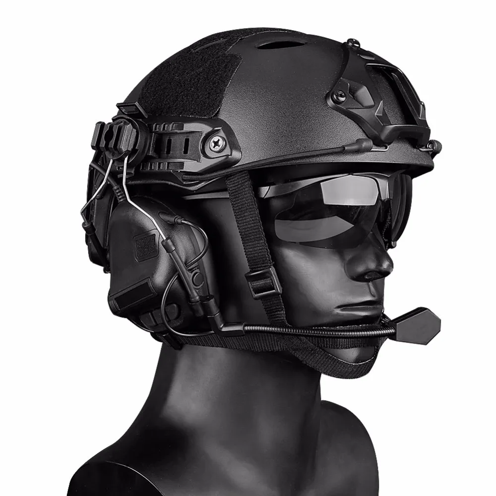 Outdoor Hunting Game Tactical Headset Shooting Military Helmet Headphone Comtac Headset with Fast Helmet Rail Adapter Peltor set
Outdoor Hunting Game Tactical Headset Shooting Military Helmet Headphone Comtac Headset with Fast Helmet Rail Adapter Peltor set