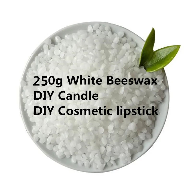 250g White Beeswax For Candle/Soap Making DIY Scented Raw Materials Pure Natural Wax for furniture/Cosmetics/Lipstick/Parquet
250g White Beeswax For Candle/Soap Making DIY Scented Raw Materials Pure Natural Wax for furniture/Cosmetics/Lipstick/Parquet