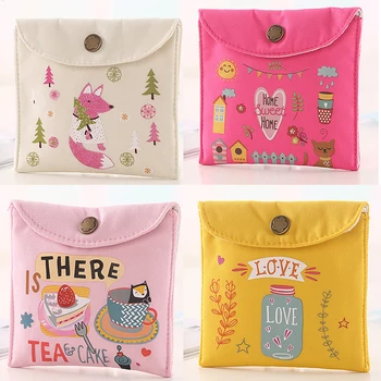 New Cute Cartoon Sanitary Napkin Storage Bag Portable Large Capacity Canvas Sanitary Napkin Storage Bag Home Storage Supplies
New Cute Cartoon Sanitary Napkin Storage Bag Portable Large Capacity Canvas Sanitary Napkin Storage Bag Home Storage Supplies