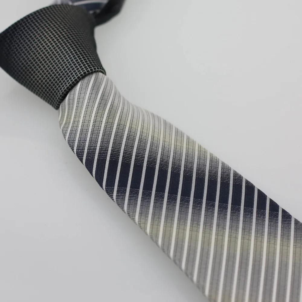 YIBEI COACHELLA ties Charcoal Knot Contrast Silver Gray Stripes Necktie Skinny 7cm Business Holiday Handmade Shirt Ties | Аксессуары для