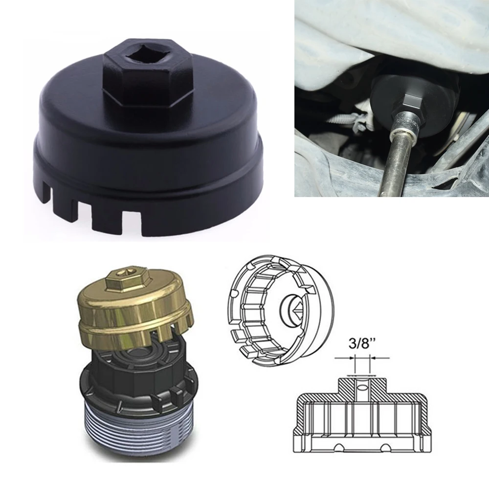 Chuang Qian 64.5mm 14 Flutes Black Oil Filter Housing Tool Aluminum Remover Cap Wrench For Toyota Corolla/Camry/Prius/Auirs
Chuang Qian 64.5mm 14 Flutes Black Oil Filter Housing Tool Aluminum Remover Cap Wrench For Toyota Corolla/Camry/Prius/Auirs
