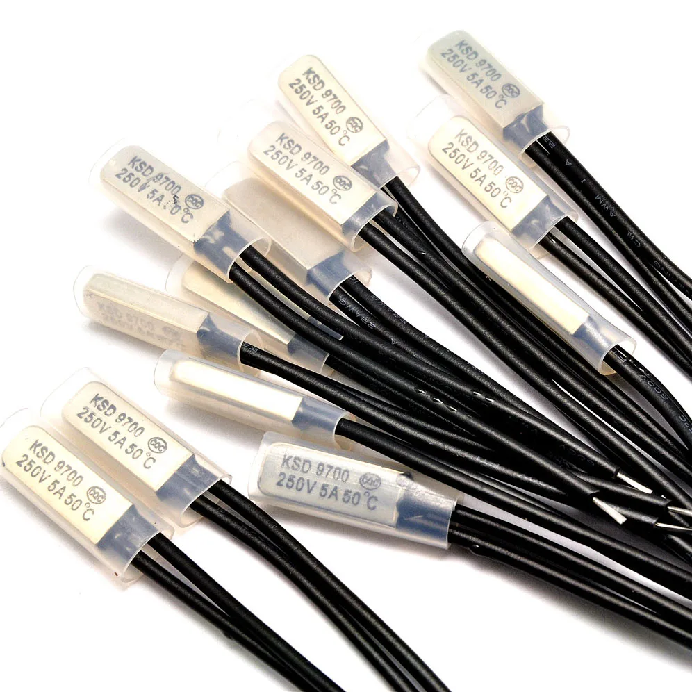 Bimetal Temperature Switch Thermostat Thermal Protector NO NC 40~135 Degree Centigrade KSD9700 250V 5A
Bimetal Temperature Switch Thermostat Thermal Protector NO NC 40~135 Degree Centigrade KSD9700 250V 5A