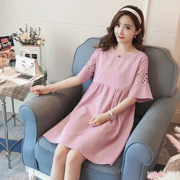 Maternity dresses spring summer fashion five-point sleeve loose pregnant women breastfeeding dress pregnancy clothes vestidos
Maternity dresses spring summer fashion five-point sleeve loose pregnant women breastfeeding dress pregnancy clothes vestidos