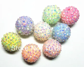 New 2014 Spring color 20MM Mix color 100pcs / lot Chunky AB Resin Rhinestone Beads,Bling Resin Ball Beads, for Chunky Necklace.
New 2014 Spring color 20MM Mix color 100pcs / lot Chunky AB Resin Rhinestone Beads,Bling Resin Ball Beads, for Chunky Necklace.